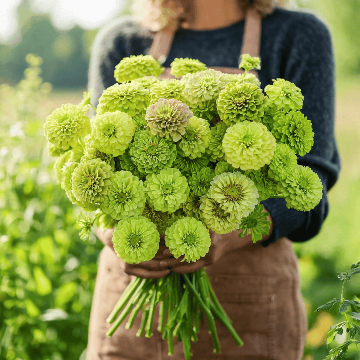 Envy Green Zinnia Seeds — 25 Count 💚