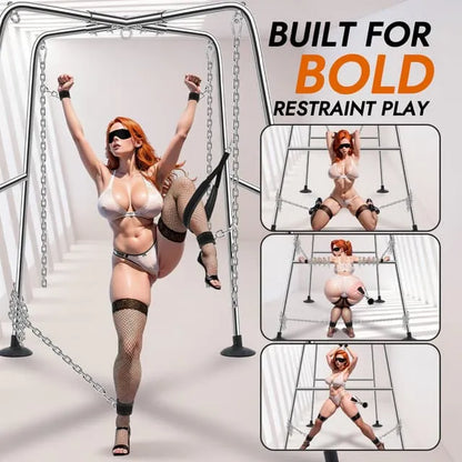 1000 Swing - Utimi Heavy-Duty Sex Swing Stand – Adjustable Couples Sling with 1000 lb Steel Frame
