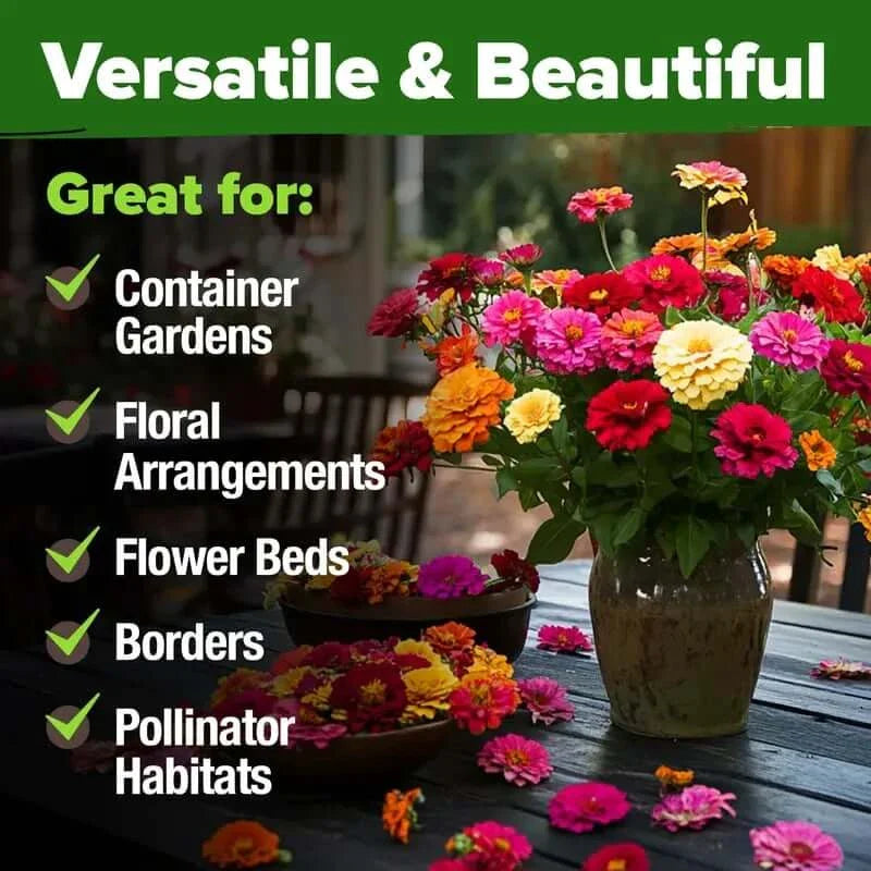 Zinnia Seeds — Fill Your Garden With Endless Summer Blooms