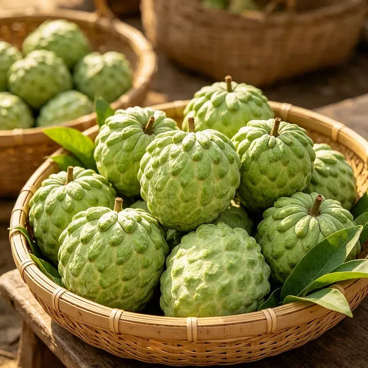 🍐✨Live Sugar Apple Seeds – Sweet Tropical Fruit for Home Gardenarden