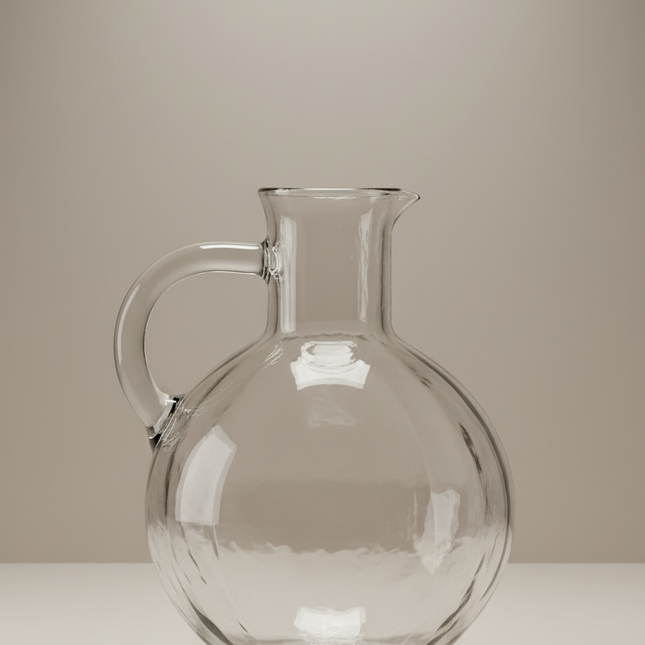 Hand-Blown Glass Carafe
