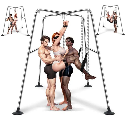 1000 Swing - Utimi Heavy-Duty Sex Swing Stand – Adjustable Couples Sling with 1000 lb Steel Frame
