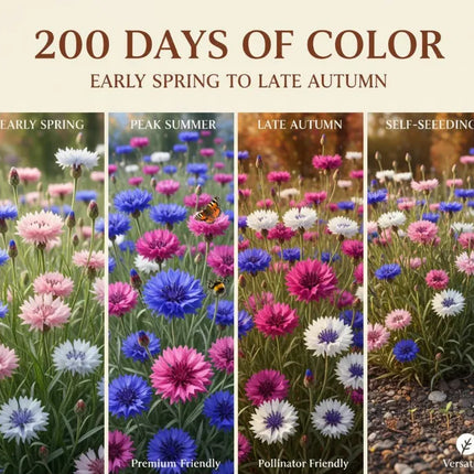 🌱Premium Cornflower Seeds - The"Unstoppable" Wildflower That GrowsAnywhere