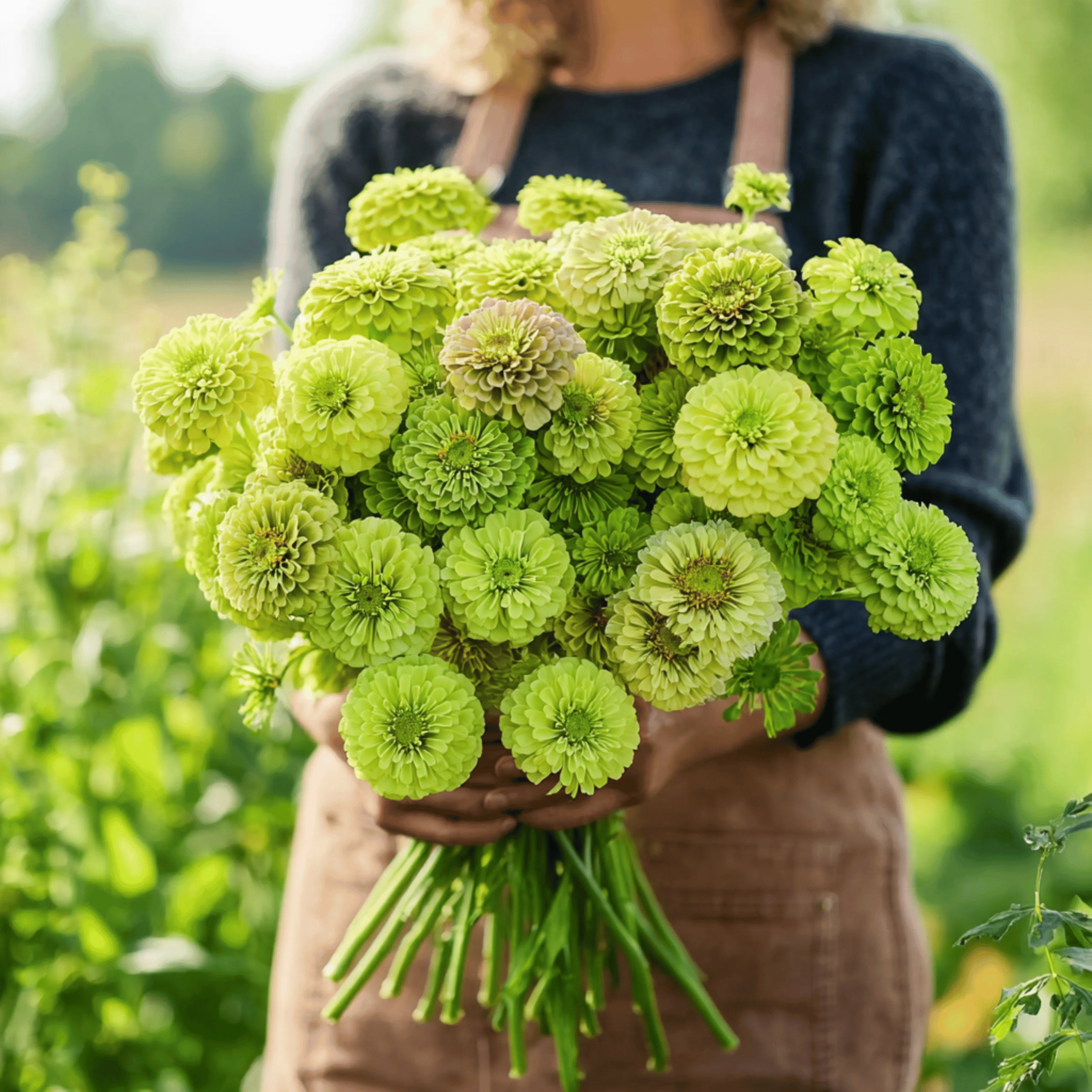 Envy Green Zinnia Seeds — 25 Count 💚