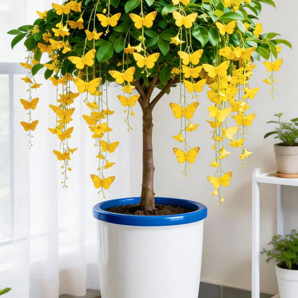 🌿 Golden Silk Hanging Butterfly - The Lucky “Money Tree”