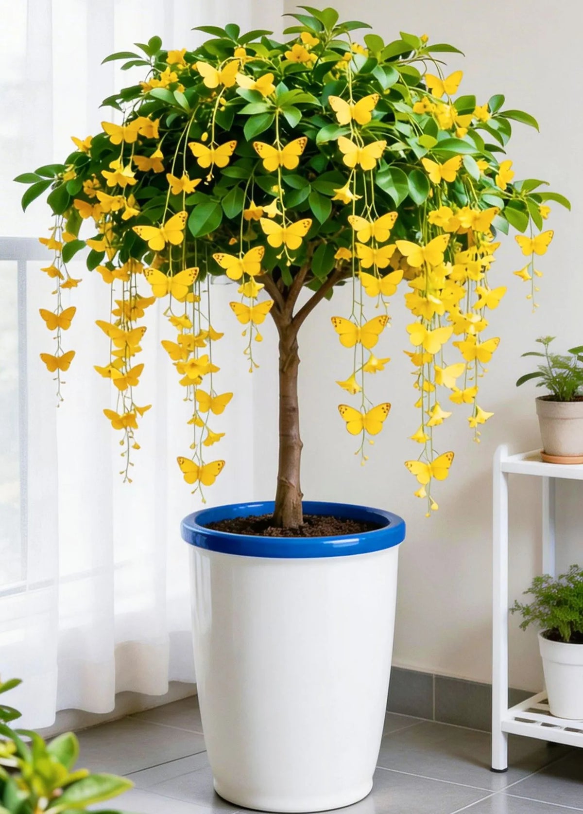 🌿 Golden Silk Hanging Butterfly - The Lucky “Money Tree”